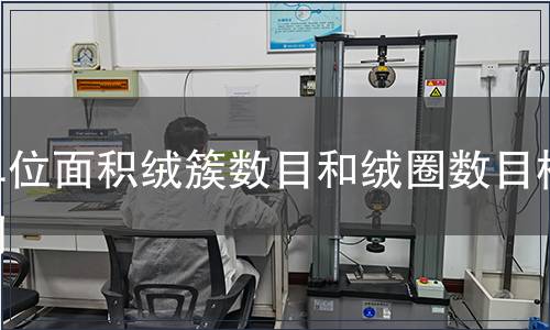 单位面积绒簇数目和绒圈数目检测