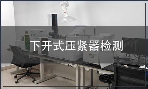 下开式压紧器检测