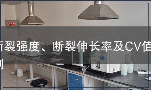 断裂强度、断裂伸长率及CV值检测