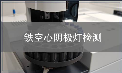 铁空心阴极灯检测