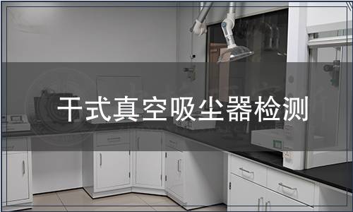 干式真空吸尘器检测
