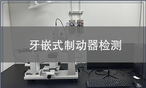 牙嵌式制动器检测