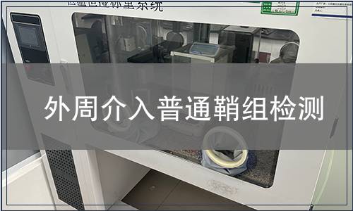 外周介入普通鞘组检测