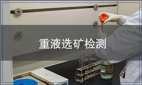 重液选矿检测