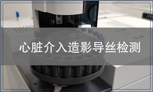 心脏介入造影导丝检测