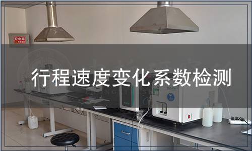 行程速度变化系数检测