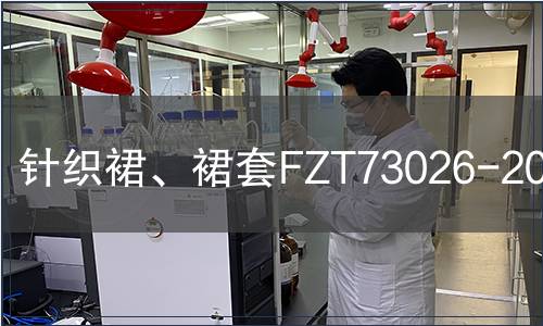 针织裙、裙套FZT73026-2014检测