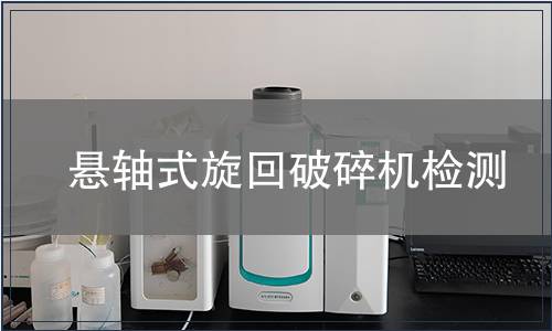 悬轴式旋回破碎机检测