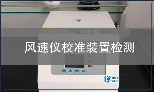 风速仪校准装置检测