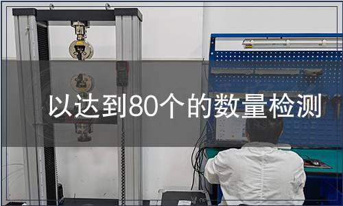 以达到80个的数量检测