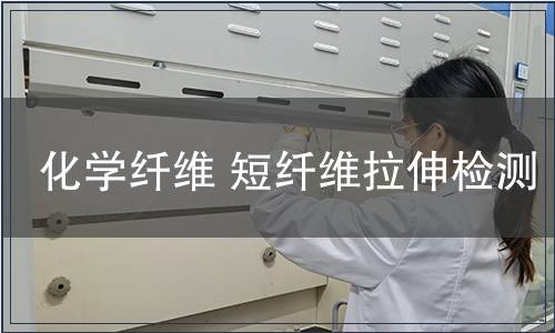 化学纤维 短纤维拉伸检测