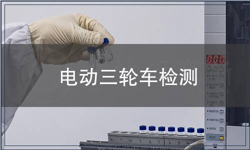 电动三轮车检测