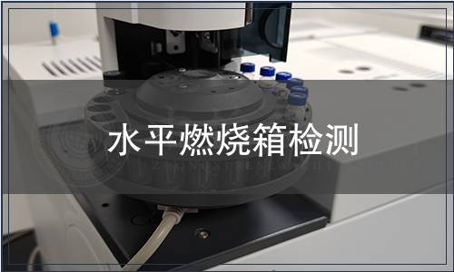 水平燃烧箱检测