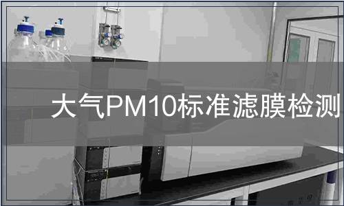 大气PM10标准滤膜检测