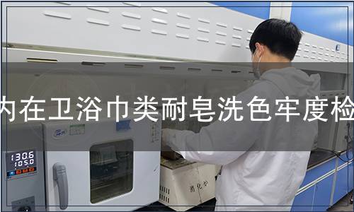 内在卫浴巾类耐皂洗色牢度检测