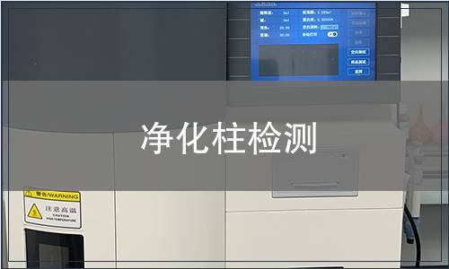 净化柱检测