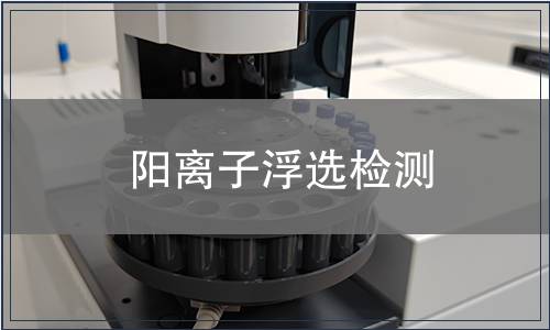 阳离子浮选检测