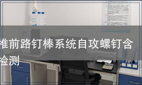 胸腰椎前路钉棒系统自攻螺钉含附件检测