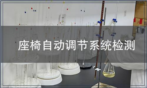 座椅自动调节系统检测