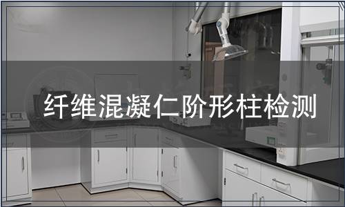 纤维混凝仁阶形柱检测