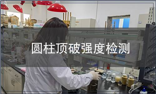 圆柱顶破强度检测