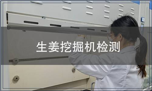 生姜挖掘机检测