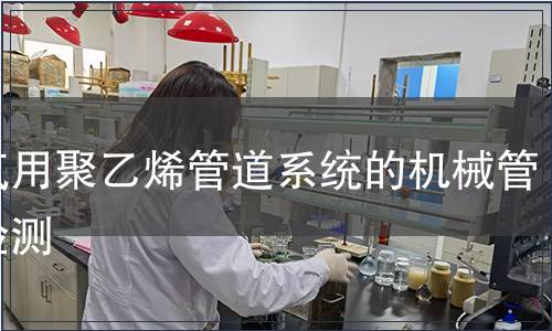 燃气用聚乙烯管道系统的机械管件检测