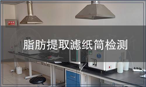 脂肪提取滤纸筒检测