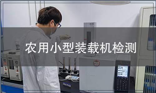 农用小型装载机检测