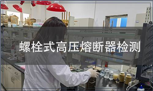 螺栓式高压熔断器检测