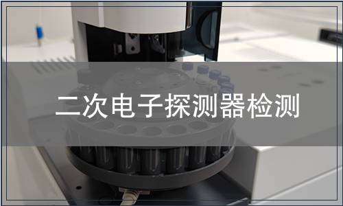 二次电子探测器检测