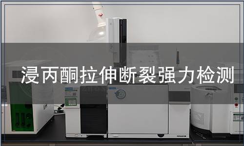 浸丙酮拉伸断裂强力检测