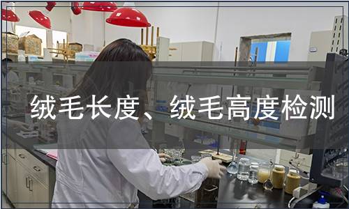 绒毛长度、绒毛高度检测