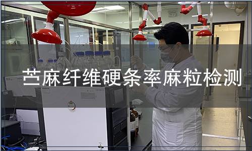 苎麻纤维硬条率麻粒检测