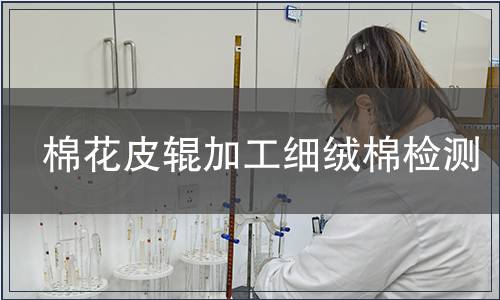 棉花皮辊加工细绒棉检测