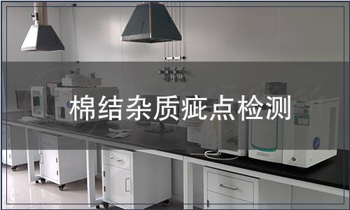 棉结杂质疵点检测