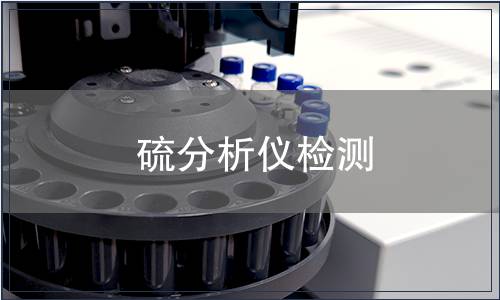 硫分析仪检测