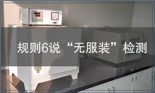 规则6说“无服装”检测