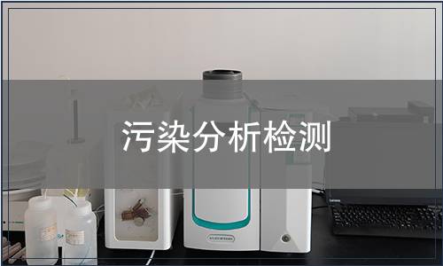 污染分析检测